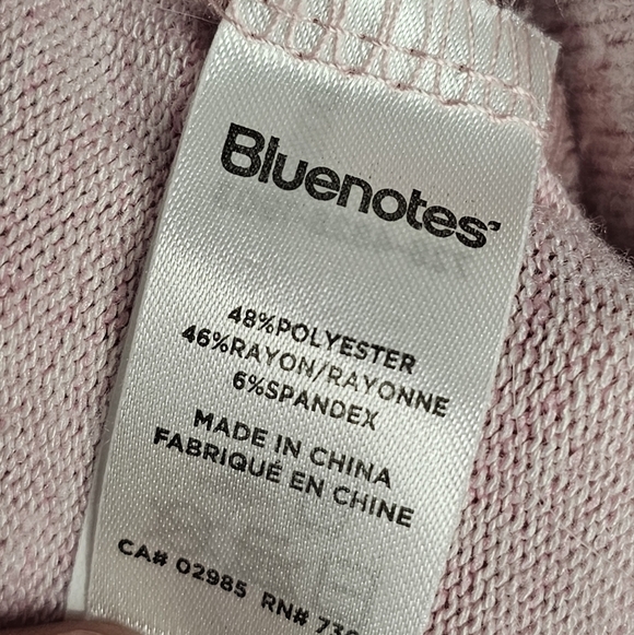 Bluenotes Women's Pink Lounge Sleep Pants Cat Knee Patches Size XL - Picture 5 of 13